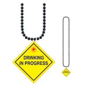  Beads w/Flashing Drinking In Progress Medallion Case 