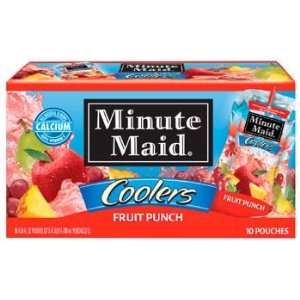 Minute Maid Fruit Punch Coolers 10 pk (Pack of 4)  Grocery 