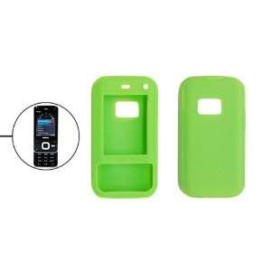  Gino Green Textured Silicone Skin Case Cover for Nokia N81 