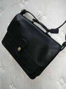 NWT Coach Classic BLACK Metro Business Travel Portfolio Messenger Bag 