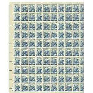  George Washington Sheet of 100 x 5 Cent US Postage Stamps 