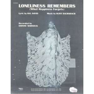    Sheet Music Loneliness Remembers Dionne Warwick 69 