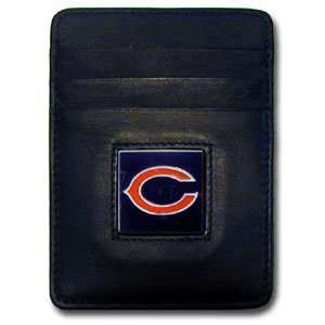  Chicago Bears NFL Leather Money Clip / Card Holder: Sports 