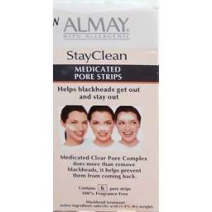  ALMAY HYPO ALLERGENIC STAY CLEAN MEDICATED PORE STRIPS 