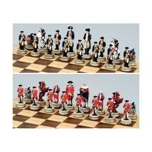  Large Revolutionary War Chess Set Pieces: Toys & Games