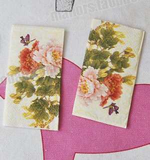 10pc*5 packs paper napkin Serviettes, tissue party favor  butterfly 