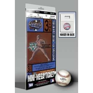  2003 World Series Mini Mega Ticket   Florida Marlins 