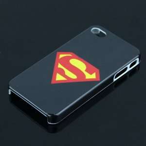 Black Superman Design Case Cover Skin Protector for Apple Iphone 4g 4s