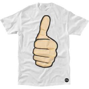  Almost Thumbs Up T Shirt [Large] White