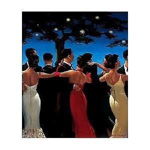  Jack Vettriano 28W by 33H  Waltzers CANVAS Edge #6 1 