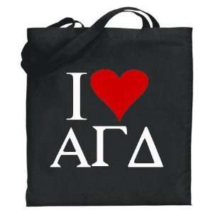 Alpha Gamma Delta I Love Tote Bags: Everything Else