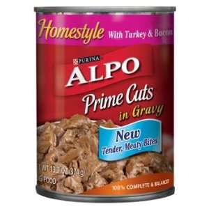 Alpo Prime Cuts in Gravy Homestyle with Turkey & Bacon Dog Food 13.2 