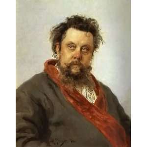   Modest Mussorgsky, by Repin Iliya Efimovich  Home