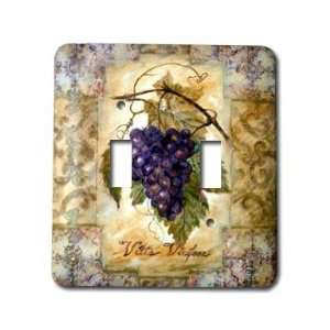  Grapes   Old Style Switch Plate / 2 Toggle