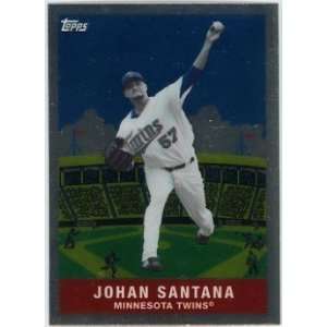 : Johan Santana New York Mets 2008 Topps Chrome Trading Card History 