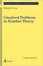   Number Theory, (0387208607), Richard Guy, Textbooks   
