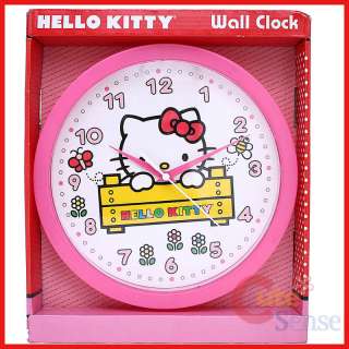 Sanrio Hello Kitty Wall Clock  Pink Round Watch 10  