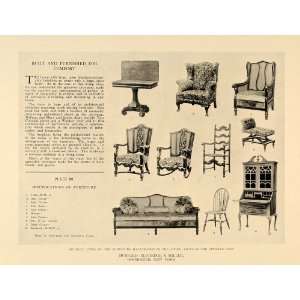  1918 Print Hubbard Eldredge Miller Furniture Jacobean 