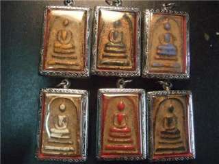 OLD 6 SET PRA SOMDEJ WAT PHRA KAEW Thai Buddha Amulet Pendant#B  