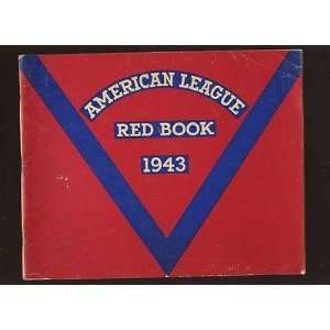 1943 American League Red Book VGEX+   MLB Books  Sports 