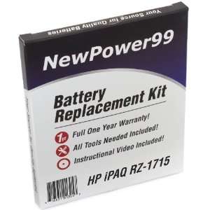  HP iPAQ RZ 1715 Battery Replacement Kit with Installation 