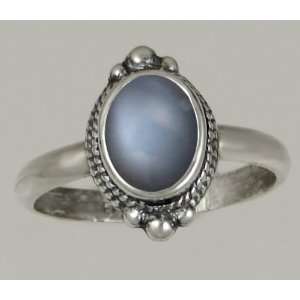   Victorian Ring Featuring a Beautiful Grey Moonstone Gemstone Jewelry