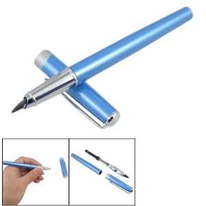  Amico Extra Fine Nib Blue Alloy Shell Writing Fountain Pen 