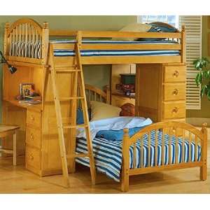  Tradewins Twin over Twin Loft bunk Bed: Furniture & Decor