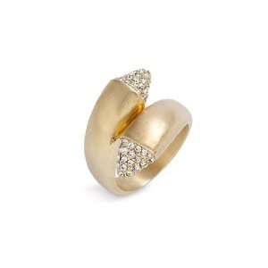 Ariella Collection Satin Metals Pave Twist Ring ( Exclusive 