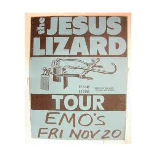   The Jesus Lizard Tour Handbill Poster Emos Austin TX 