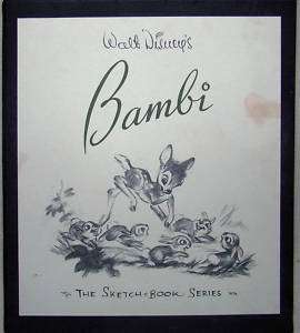 WALT DISNEYS  BAMBI THE SKETCH BOOK  LIMITED RUN COLLECTORS EDITION 