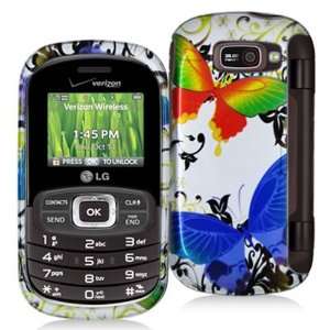  LG OCTANE VN530 RAINBOW BUTTERFLY CASE Cell Phones 