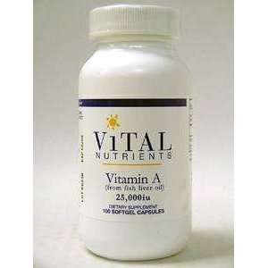  Vital Nutrients   Vitamin A   100 gels / 250001U Health 