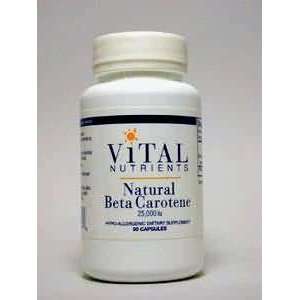 Vital Nutrients   Natural Beta Carotene   90 caps / 25000 IU Health 