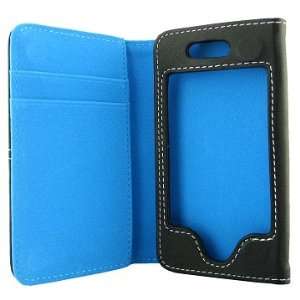   Opening Wallet Style Leather Case for iPhone 4 with Credit Card Slots