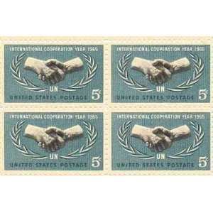 International Cooperation Year Set of 4 x 5 Cent US Postage Stamps 