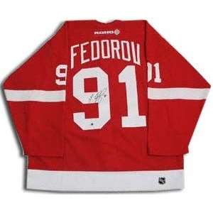  Sergei Fedorov Detroit Red Wings Autographed Jersey 
