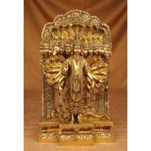  Miami Mumbai Krishna Virat Roop Brass StatueBR055