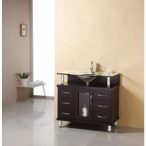 Virtu USA MS 36 Vincente 36 Inch Single Sink Bathroom Vanity with 