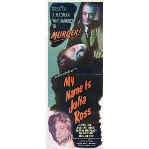 My Name is Julia Ross Poster Insert 14x36 Nina Foch Dame May Whitty 