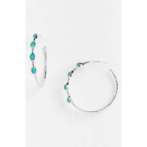  Ippolita Rock Candy Oval Stone Hoop Earrings Jewelry