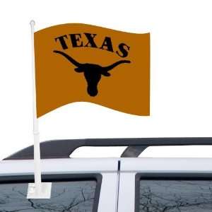  Texas Longhorns Orange Car Flag