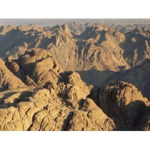  View from Mt. Sinai at Sunrise, Egypt Premium Poster Print 