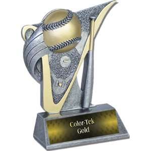 Baseball Victory Resin Trophies GOLD COLOR TEK PLATE 4.5 VICTORY 