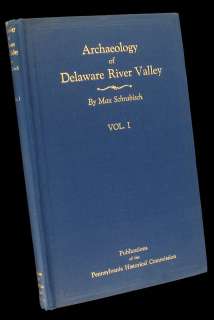   OF DELAWARE RIVER VALLEY VOL 1 SCHRABISCH PA INDIAN ANTIQUITIES BOOK
