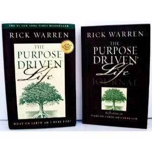  2 Book Set   The Purpose Driven Life Book & Journal by 