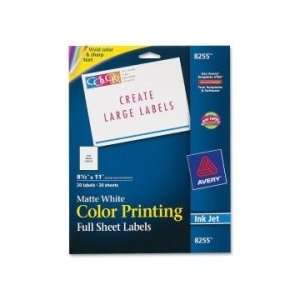  Avery Color Printing Label   Clear   AVE8255: Office 