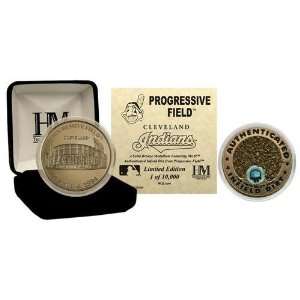 Progressive Field MLB Authenticated Infield Dirt Coin Photo Mint