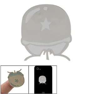  Gino Round Soldier Hat Pattern Anti Radiation Sticker 