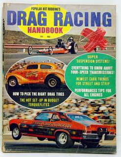 Vintage 1969 Popular Hot Roddings Drag Racing Handbook  